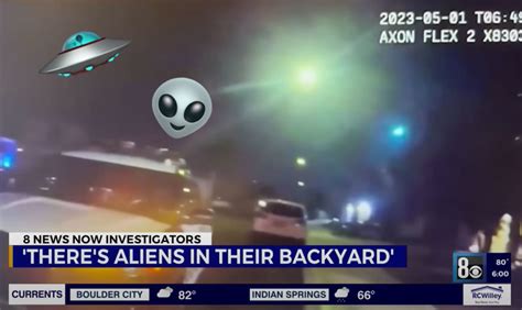 aliens in backyard in las vegas|Las Vegas police receive 911 call claiming UFO crashed in backyard